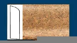 Плинтус пробковый ArtCorkDesing С 106 (Колер 8) 10х60х910 мм в Тольятти