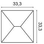Декоративная панель Orac W106 (33.3x33.3x2.9 см) в Тольятти