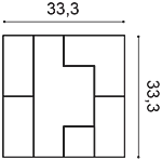 Декоративная панель Orac W103 (33.3x33.3x2.5 см) в Тольятти
