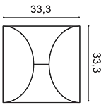 Декоративная панель Orac W107 (33.3x33.3x2.9 см) в Тольятти