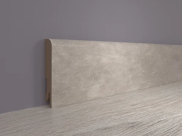 Плинтус MDF Bonkeel 24066 Бетон Лофт Светлый (80х16х2400 мм) в Тольятти