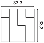 Декоративная панель Orac W102 (33.3x33.3x2.5 см) в Тольятти