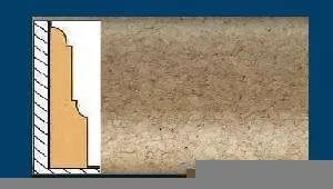 Плинтус пробковый ArtCorkDesing С 104 (Колер 5) 12x40x910 мм в Тольятти