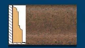 Плинтус пробковый ArtCorkDesing С 103 (Колер 11) 12х65х910 мм в Тольятти