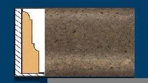 Плинтус пробковый ArtCorkDesing С 103 (Колер 7) 12х65х910 мм в Тольятти