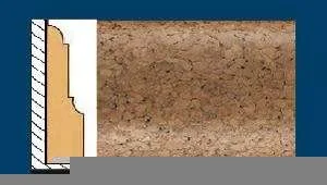 Плинтус пробковый ArtCorkDesing С 103 (Колер 9) 12х65х910 мм в Тольятти