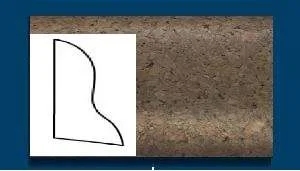 Плинтус пробковый ArtCorkDesing С 102 (Колер 7) 20x40x910 мм в Тольятти