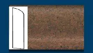 Плинтус пробковый ArtCorkDesing С 106 (Колер 11) 10х60х910 мм в Тольятти