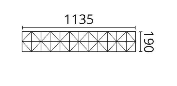 Декоративная панель NMC Arstyl Pyramid (113.5x19x1.8 см) в Тольятти