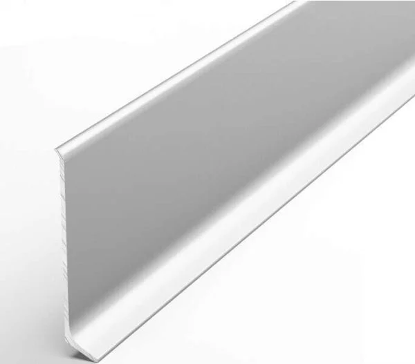 Алюминиевый плинтус Bonkeel ПЛ60 501л Серебро Люкс (58,5х11,2х2500мм) в Тольятти