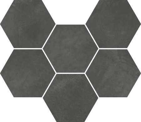 Керамогранит Italon Континуум Петрол Мозаика Гексагон (Натуральная 25х29) в Тольятти