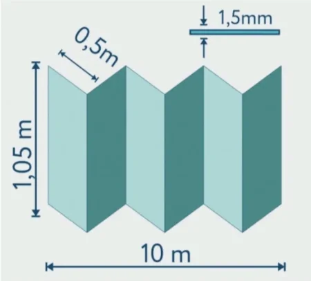Подложка Солид 1,5мм гармошка для LVT (10.5м2) в Тольятти
