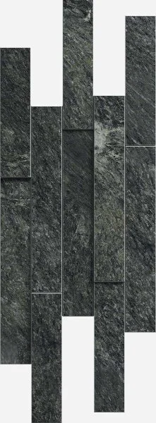 Керамогранит Italon Скайфолл Неро Брик 3D (Патинированная, 28х78) в Тольятти