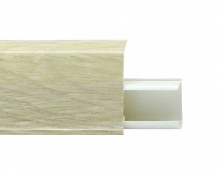 Пластиковый плинтус Royce №508 Серый Опем (55х23х2200мм) в Тольятти