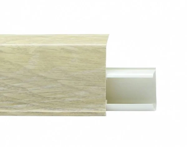 Пластиковый плинтус Royce №508 Серый Опем (55х23х2200мм) в Тольятти