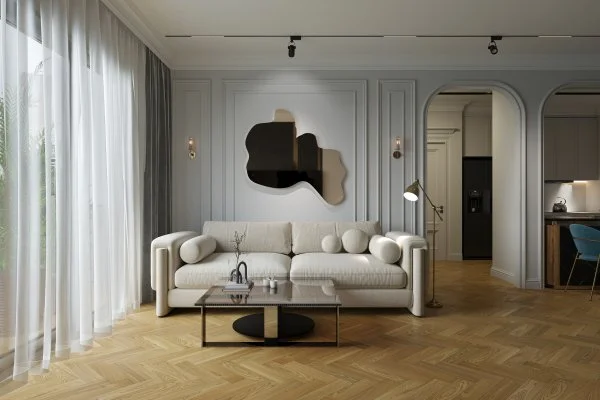 Паркетная доска Quartz Parquet Штучный паркет Вяз Кенигсберг 44-550-62 в Тольятти