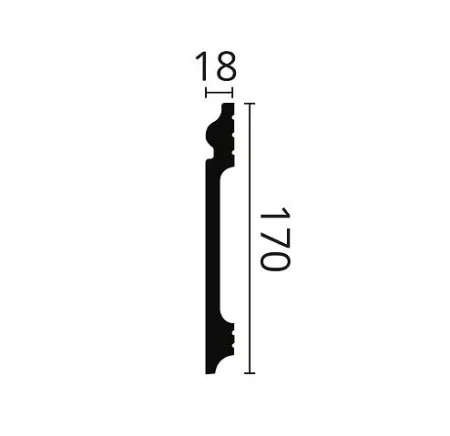 Плинтус NMC Wallstyl FL17 (170х18х2000 мм) в Тольятти