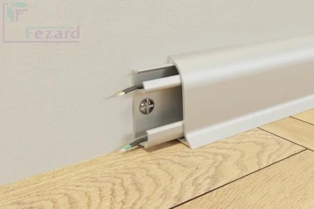 Алюминиевый плинтус Fezard Серебро 43х22х2,5м в Тольятти