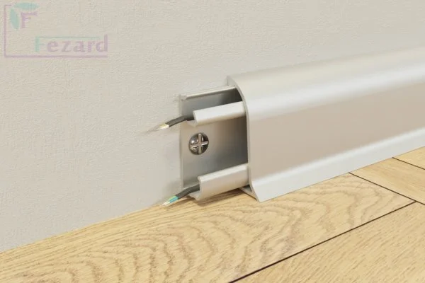 Алюминиевый плинтус Fezard Серебро 43х22х2,5м в Тольятти