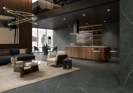 Керамогранит Italon Метрополис Империал Блэк 120х278 (Натуральная и Реттифицированная) в Тольятти