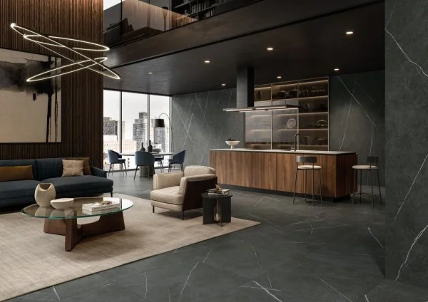 Керамогранит Italon Метрополис Империал Блэк 120х278 (Натуральная и Реттифицированная) в Тольятти