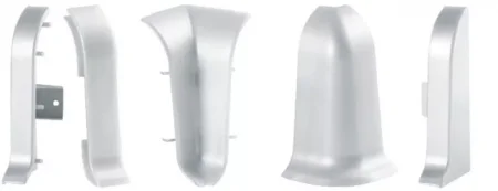 Соединитель для плинтуса ALP-C43 Серебро (ПВХ) в Тольятти