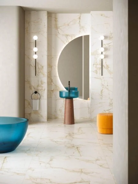 Керамогранит Coliseum Канова Уайт 60х120 (Натуральный и Реттифицированный) в Тольятти