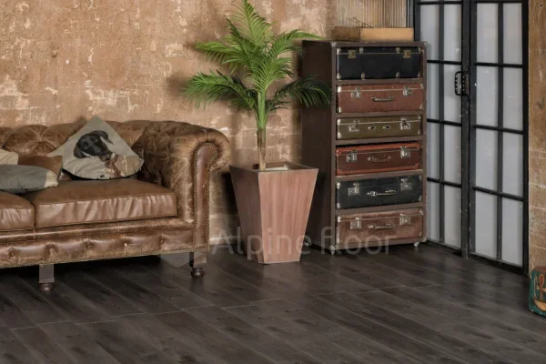 Кварц-виниловая плитка Alpine Floor Premium XL Дуб Торфяной ЕСО 7-11, 8 мм. 43 класс в Тольятти