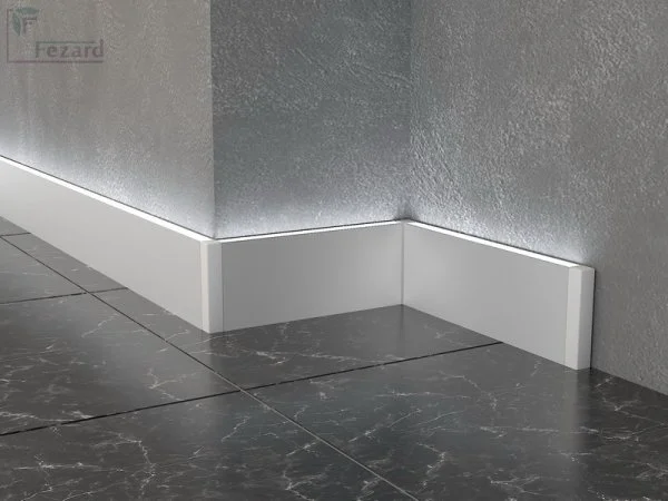 Алюминиевый плинтус Fezard Кабельный ALP-G80-LA Алюминий 80*15*2500 мм в Тольятти