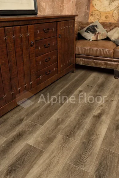 Кварц-виниловая плитка Alpine Floor Premium XL Дуб Коричневый ЕСО 7-9, 8 мм. 43 класс в Тольятти
