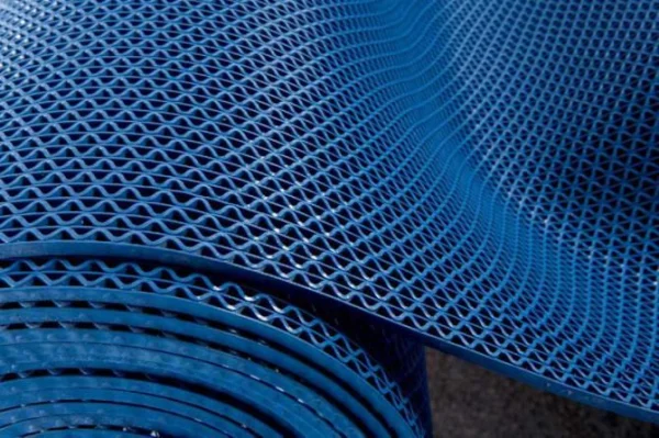 Грязезащитное рулонное покрытие ЗигЗаг Синий 4,5 мм (1,2 м) Китай в Тольятти