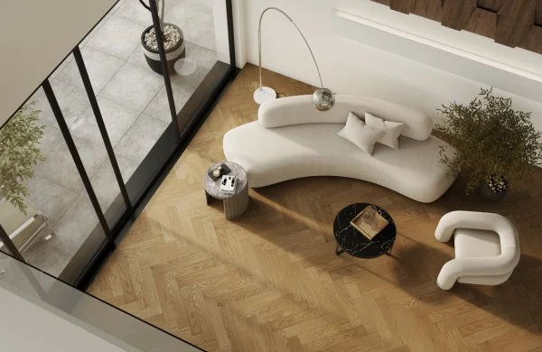 Паркетная доска Quartz Parquet Английская Ёлка Дуб Рустикальный 33-410 в Тольятти