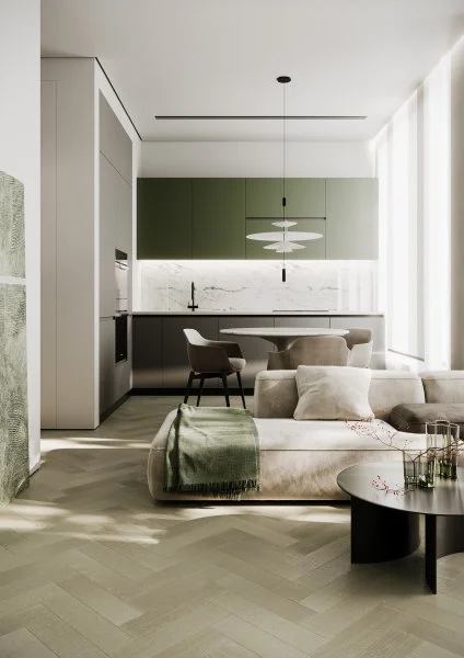 Паркетная доска Quartz Parquet Штучный паркет Дуб Лунный 44-1258-08 в Тольятти