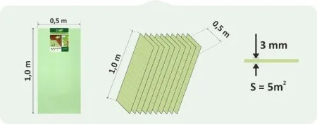 Подложка Солид 3мм листовая (5м2) в Тольятти