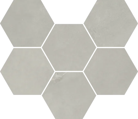 Керамогранит Italon Континуум Сильвер Мозаика Гексагон (Натуральная 25х29) в Тольятти