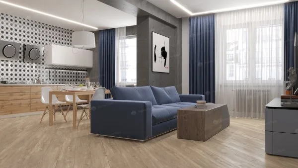 Каменно-полимерная плитка Alpine Floor Sequoia Секвойя Коньячная ECO 6-2, 4мм 43 класс в Тольятти