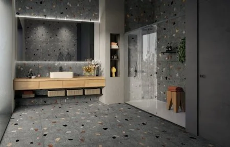 Керамогранит Coliseum Палладио Блэк 60х120 (Натуральный и Реттифицированный) в Тольятти