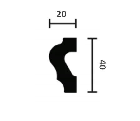 Молдинг NMC Wallstyl WL2 (40х20х2000 мм) в Тольятти