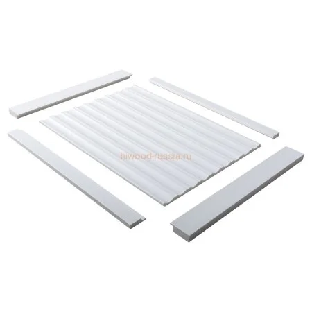 Финишный молдинг LF124B NP левый белый (31х12х2700мм) в Тольятти