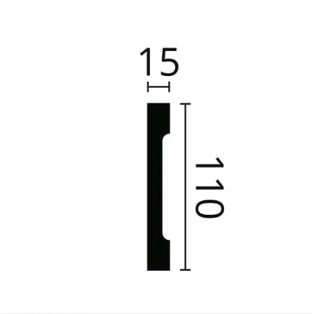 Плинтус NMC Wallstyl FD2S (110х15х2000 мм) в Тольятти