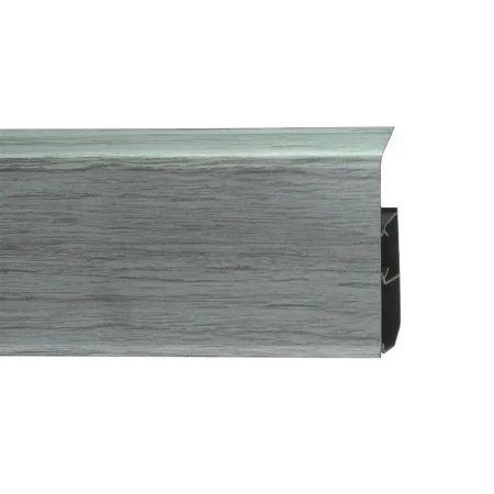 Пластиковый плинтус Royce №333 Серебристый Жемчуг (80х24х2200мм) в Тольятти