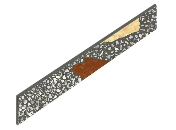 Керамогранит Coliseum Палладио Блэк Плинтус (Натуральный, 7,2х60) в Тольятти