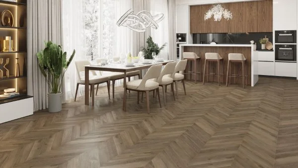 Кварц-виниловая плитка Alpine Floor Chevron Дуб Насыщенный ECO 20-4 (2,5 мм. 43 класс) в Тольятти