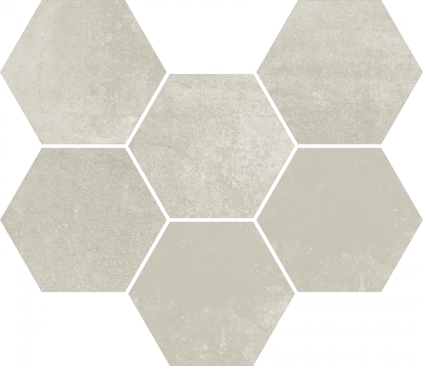 Керамогранит Coliseum Экспо Уайт Мозаика Гексагон (Натуральная, 25х29) в Тольятти