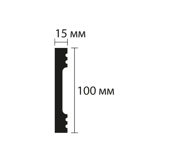 Плинтус NMC Wallstyl FD10 (100х15х2000 мм) в Тольятти