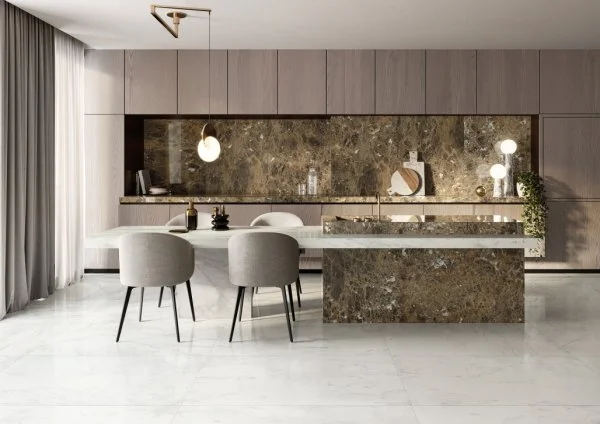 Керамогранит Italon Шарм Делюкс Бьянко Микеланджело 120х278 (Люкс и реттифицированная) в Тольятти