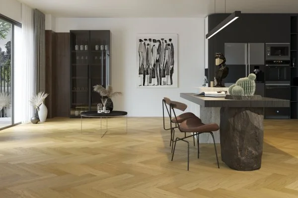 Паркетная доска Quartz Parquet Английская Ёлка Дуб Медовый Раф 33-463 в Тольятти