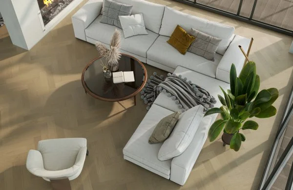 Паркетная доска Quartz Parquet Английская Ёлка Дуб Шампань 33-414 в Тольятти