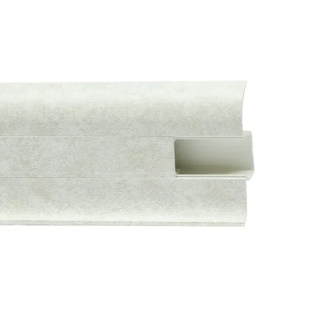 Пластиковый плинтус Royce №860 Белый Кварц (58х22х2200мм) в Тольятти