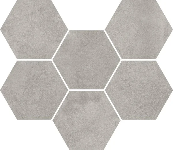 Керамогранит Coliseum Экспо Грэй Мозаика Гексагон (Натуральная, 25х29) в Тольятти
